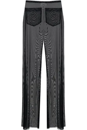 AMIR SLAMA Semi-transparente Hose mit Rüschen