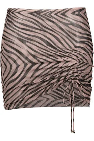 AMIR SLAMA Minirock mit Animal-Print