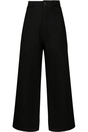 AMIR SLAMA High-Waist-Hose mit weitem Bein