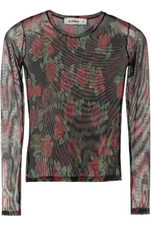 AMIR SLAMA Klassisches T-Shirt mit Muster