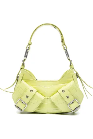 BIASIA Schultertasche mit Kroko-Effekt