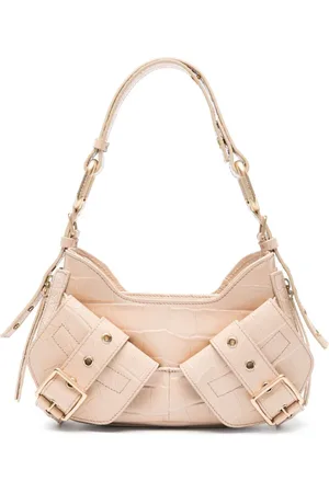 BIASIA Schultertasche mit Kroko-Effekt