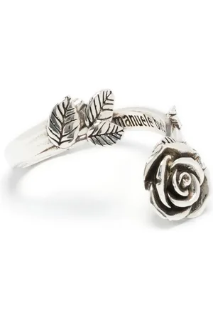 EMANUELE BICOCCHI Ring in Spiralform mit Wildrose