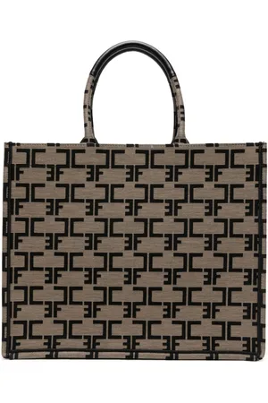 Elisabetta Franchi Shopper aus Monogramm-Jacquard