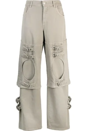 BLUMARINE Boyfriend-Jeans mit Schnalle
