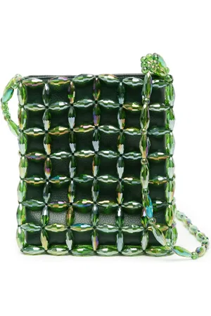 0711 Schultertasche mit Perlen