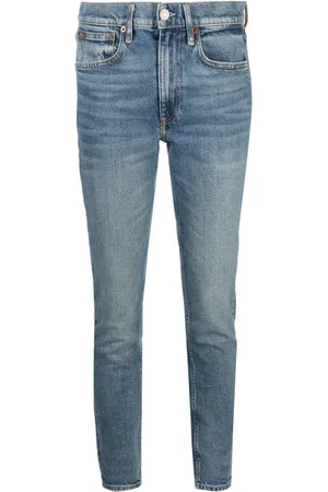 Ralph Lauren Skinny-Jeans mit Stone-Wash-Effekt