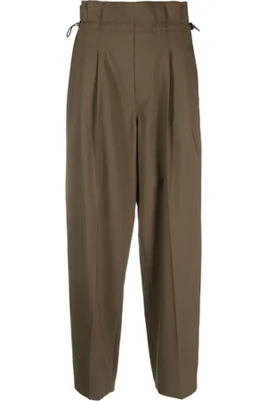 Moncler Weite Hose mit Paperbag-Taille
