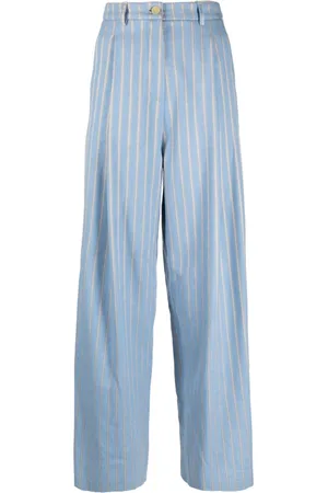 ALYSI Weite Nadelstreifenhose