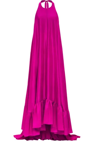 Azeeza Neckholder-Abendkleid aus Seide