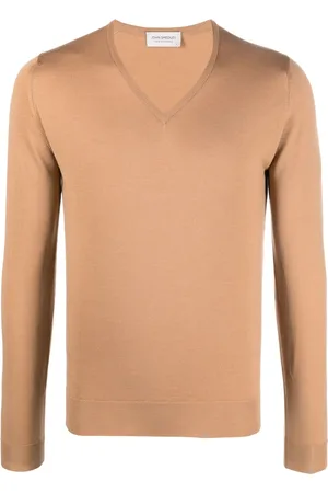 JOHN SMEDLEY Pullover mit V-Ausschnitt