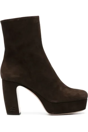 Miu Miu Stiefeletten aus Wildleder 95mm