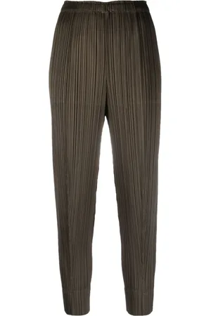 PLEATS PLEASE ISSEY MIYAKE Taillenhose mit Bundfalten