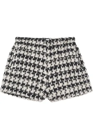 ANINE BING Shorts mit Hahnentrittmuster
