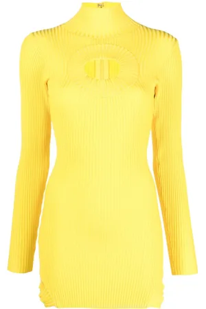 DAVID KOMA Geripptes Minikleid