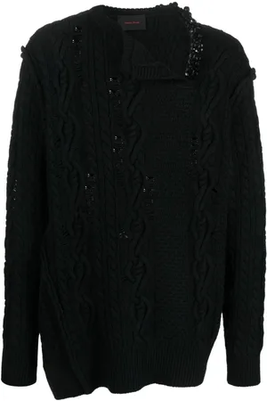 Simone Rocha Merinopullover mit Zierperlen