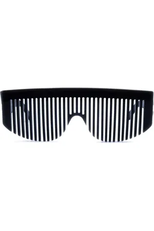 CHANEL 1990-2000s Hair Comb Oversized-Sonnenbrille