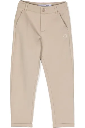 Trussardi Gerade Chino mit Logo-Stickerei