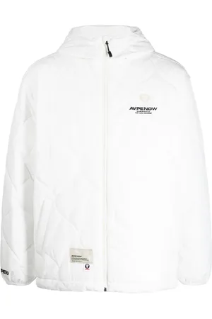 A Bathing Ape Gesteppte Jacke mit Logo-Stickerei