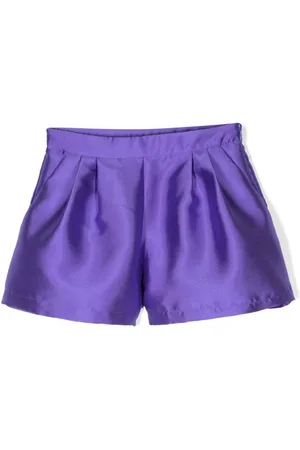 DOUUOD KIDS Kurze Bundfaltenshorts aus Satin