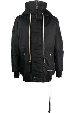 Rick Owens Kapuzenjacke mit Logo-Patch
