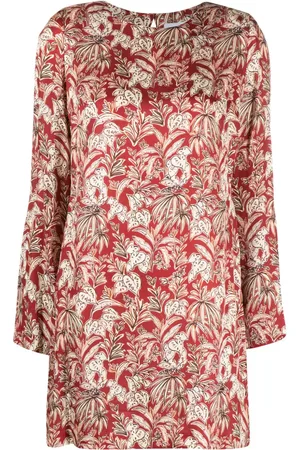 ..,MERCI Langärmeliges Kleid mit Blatt-Print