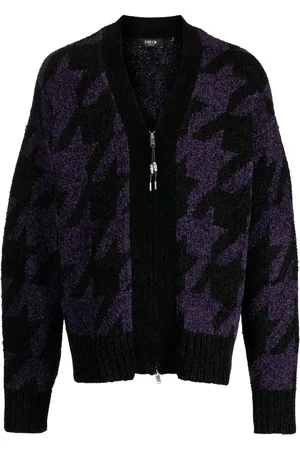 FIVE CM Cardigan mit Hahnentrittmuster