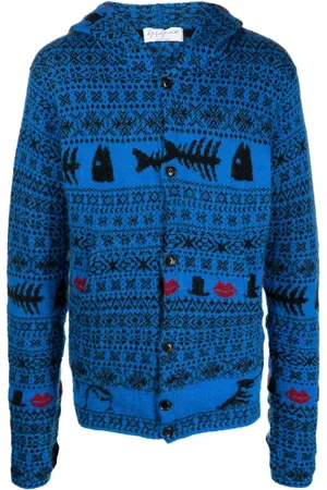 YOHJI YAMAMOTO Cardigan mit Fair-Isle-Strickmuster