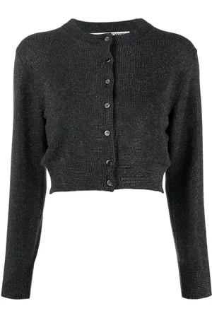 Alexander Wang Cropped-Cardigan mit Glanz