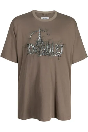 DOUBLET T-Shirt mit Logo-Stickerei