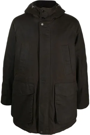 Baracuta Kapuzenmantel mit Druckknöpfen