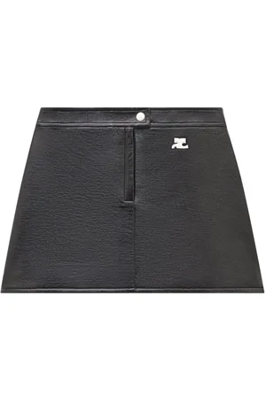 Courrèges Minirock in Vinyl-Optik