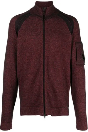 C.P. Company Melierter Cardigan mit Reißverschluss