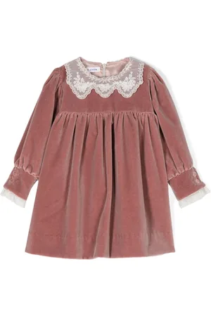 JESURUM BABY Kleid aus Samt mit Spitzendetail