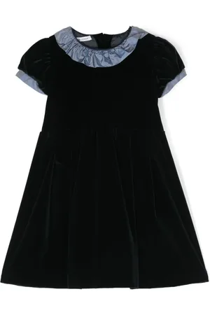 JESURUM BABY Kleid aus Samt mit Rüschenbesatz