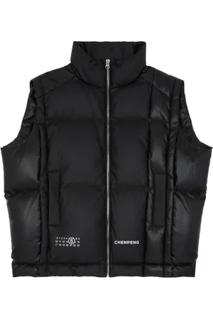 Maison Margiela X Chen Peng gefütterte Weste mit Logo-Print