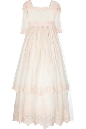 Manuela Macías Kleid mit Blumendetail