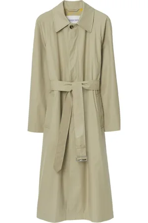 Burberry Langer Bradford Car Coat Gabardine-Mantel