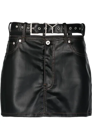 Y / PROJECT Minirock aus Faux-Leder
