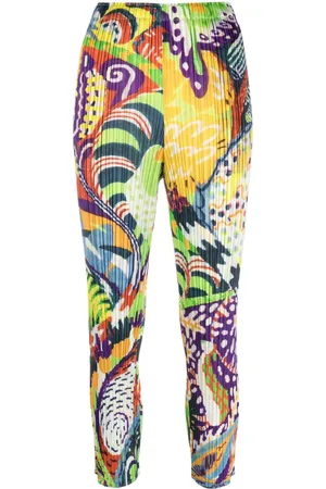 PLEATS PLEASE ISSEY MIYAKE Hose mit grafischem Print