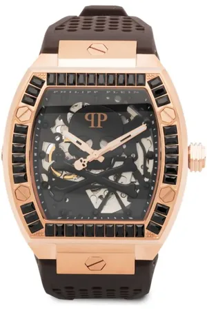 Philipp Plein The Skeleton Armbanduhr mit Kristallen 44mm