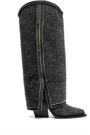 LE SILLA Stiefel mit Kristallen 100mm