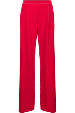 Amazuìn Straight-Leg-Hose aus Samt