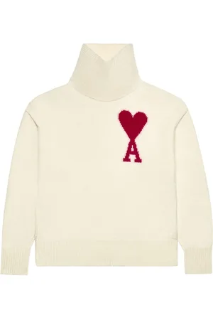 Ami Pullover mit Intarsien-Logo