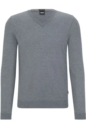 HUGO BOSS Pullover mit V-Ausschnitt