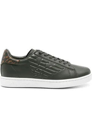 EA7 Sneakers mit Logo-Prägung