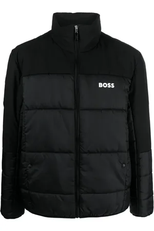 HUGO BOSS Gefütterte Jacke mit Logo-Print