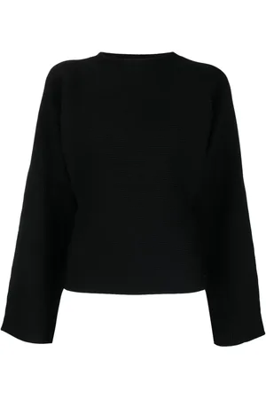 Rohe Geripptes Strickoberteil