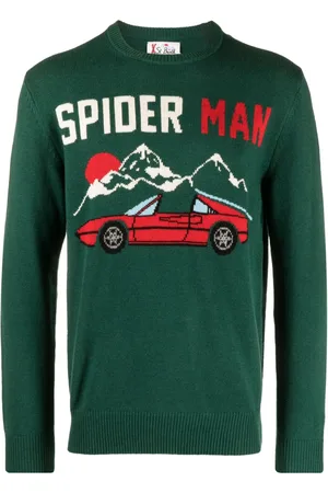 MC2 SAINT BARTH Spider Man Intarsien-Pullover