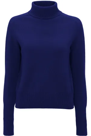 Victoria Beckham Fein gestrickter Rollkragenpullover